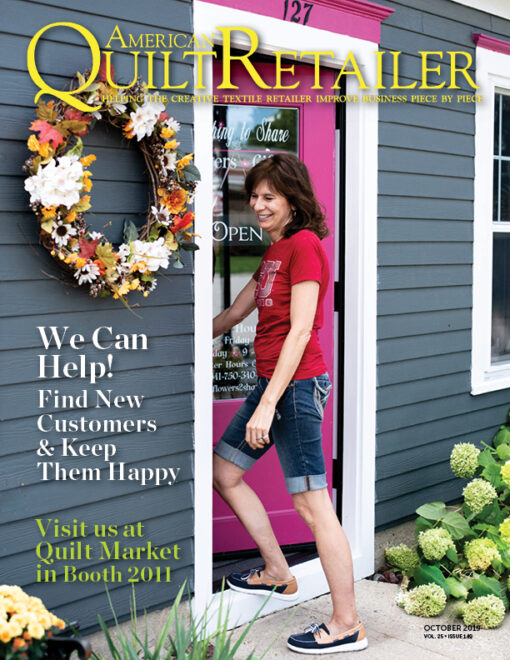 American Quilt Retailer October 2019 Magazine cover
